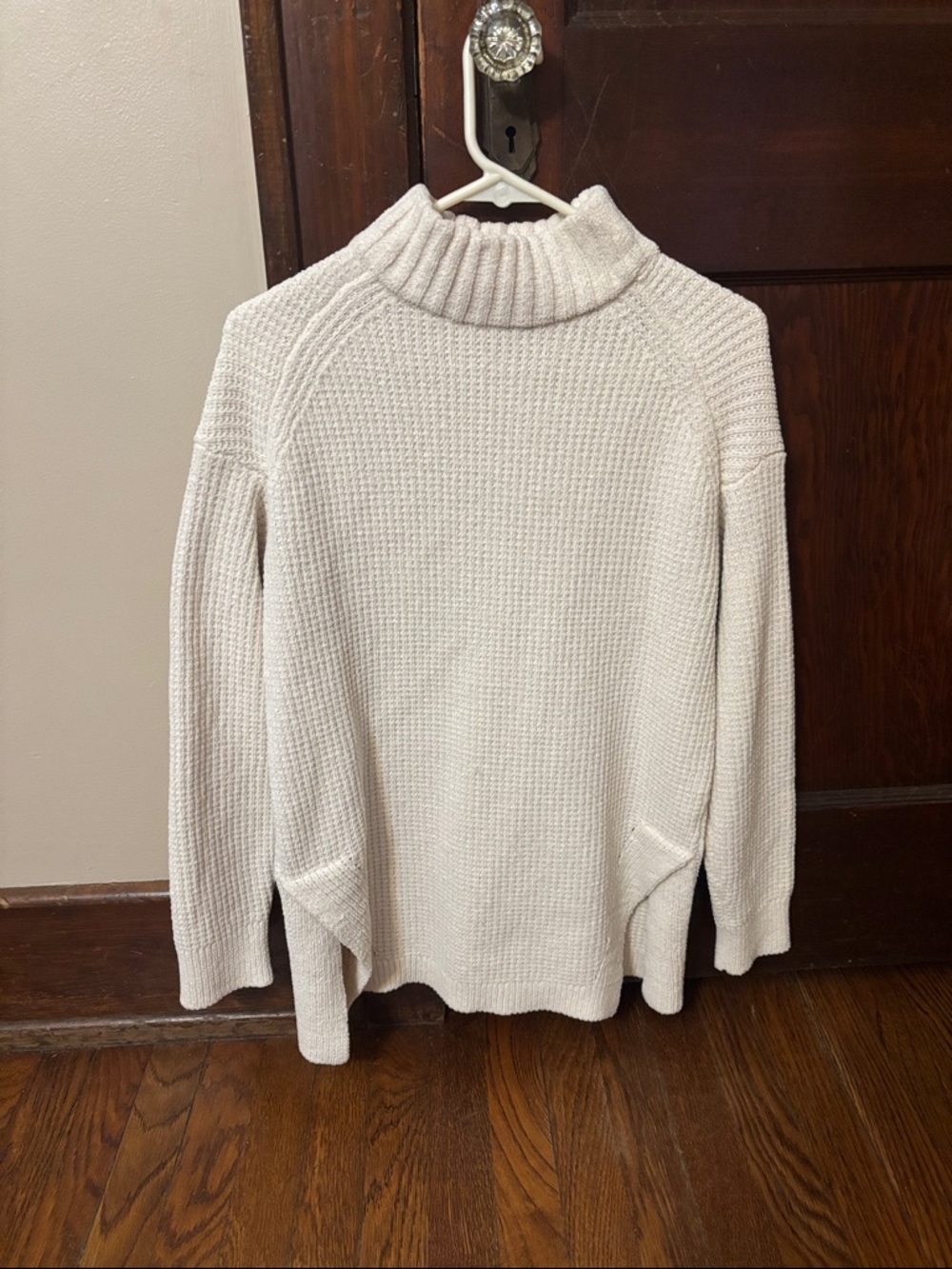 a new day Cream Mock Neck Waffle Knit Sweater